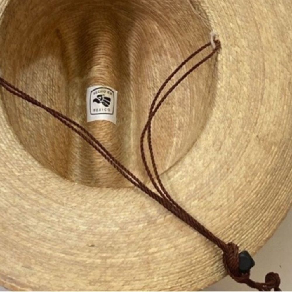 Natural Straw Hat with Tassel Accent - Picture 7 of 7